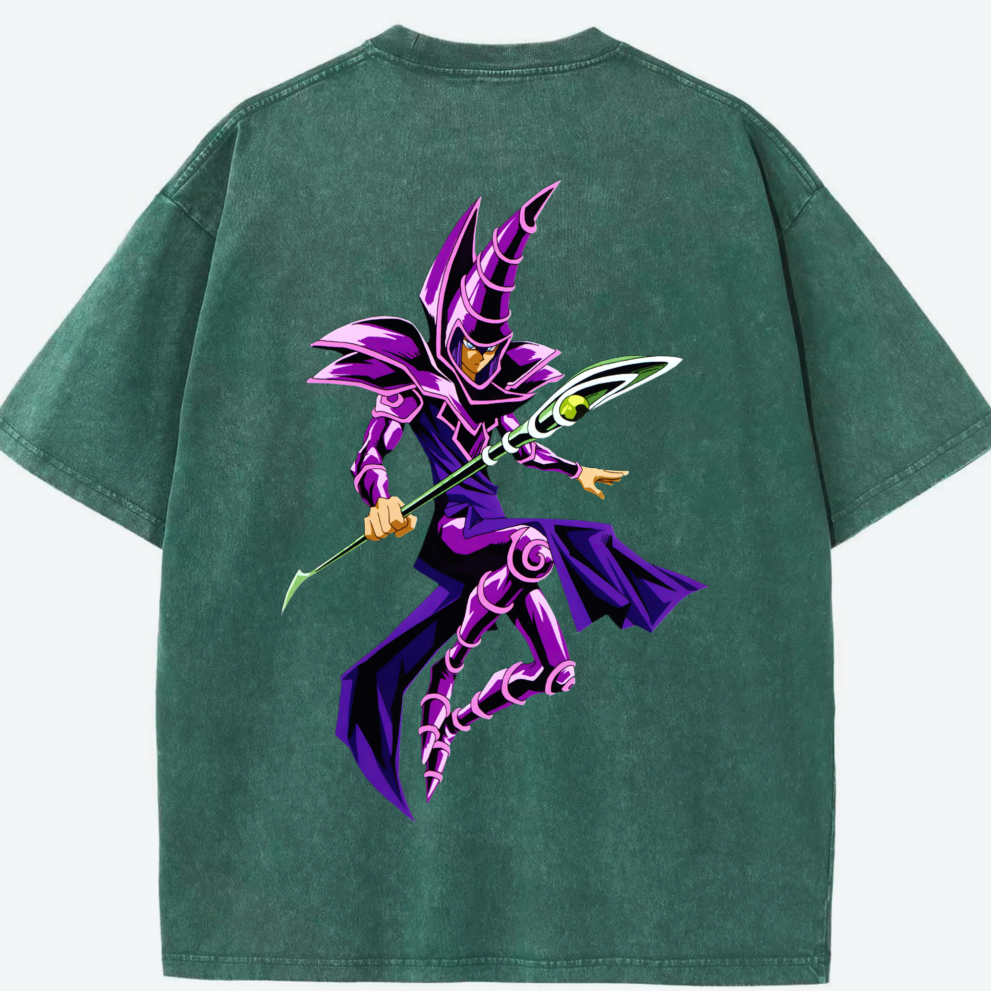 （画像用） 遊☆戯☆王 Yu-Gi-Oh! 綿100% ヴィンテージ風 半袖Tシャツ（背面プリント）